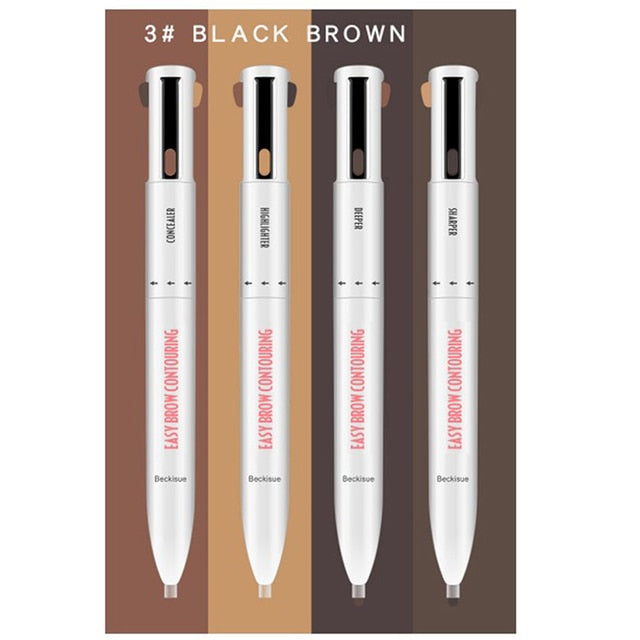 4 In 1 Waterproof Eyebrow Pencil