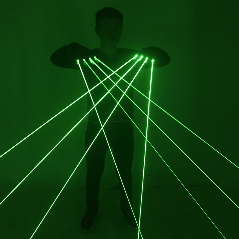 Green Laser Gloves