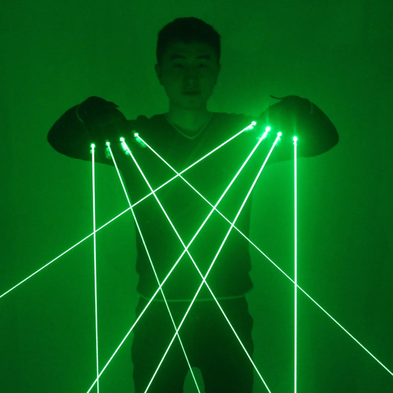 Green Laser Gloves