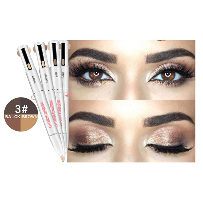 4 In 1 Waterproof Eyebrow Pencil