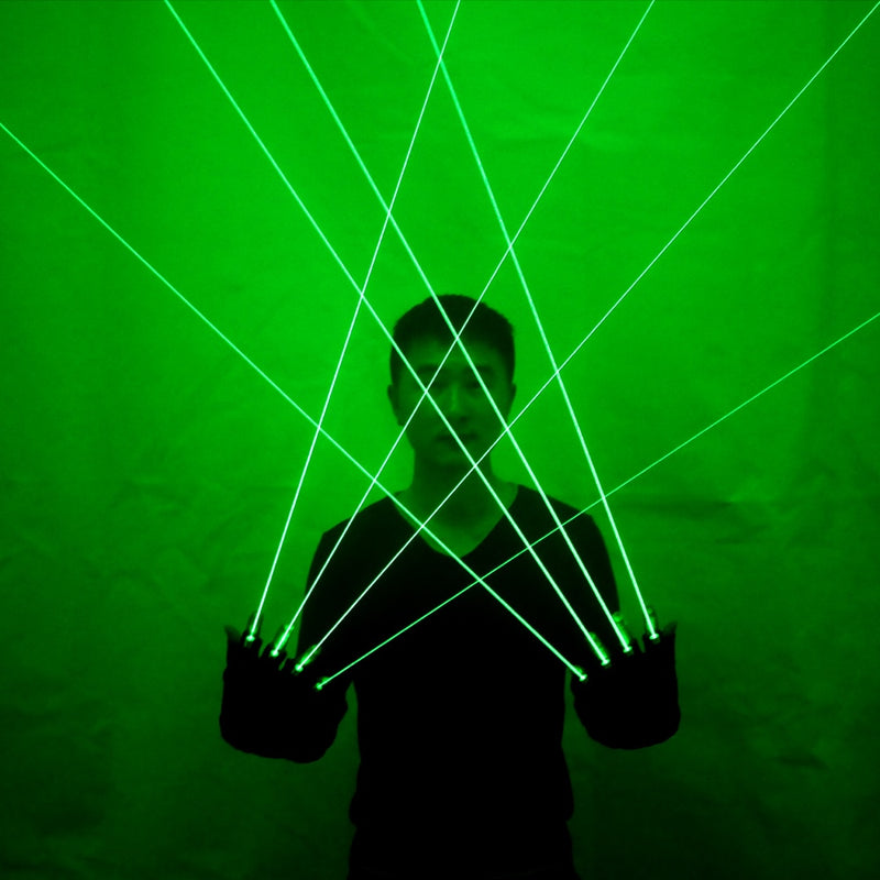 Green Laser Gloves