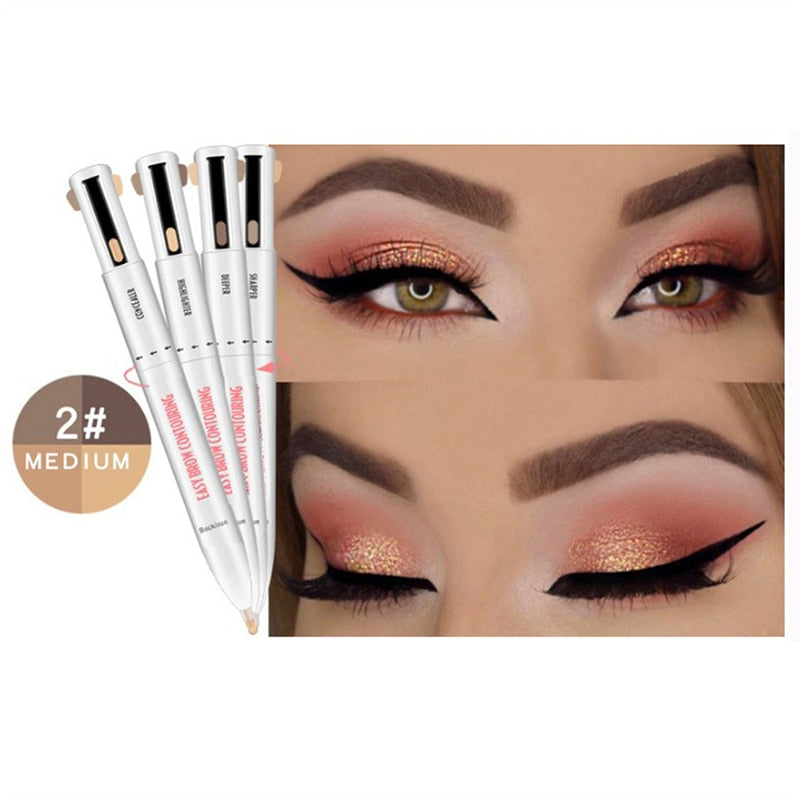 4 In 1 Waterproof Eyebrow Pencil