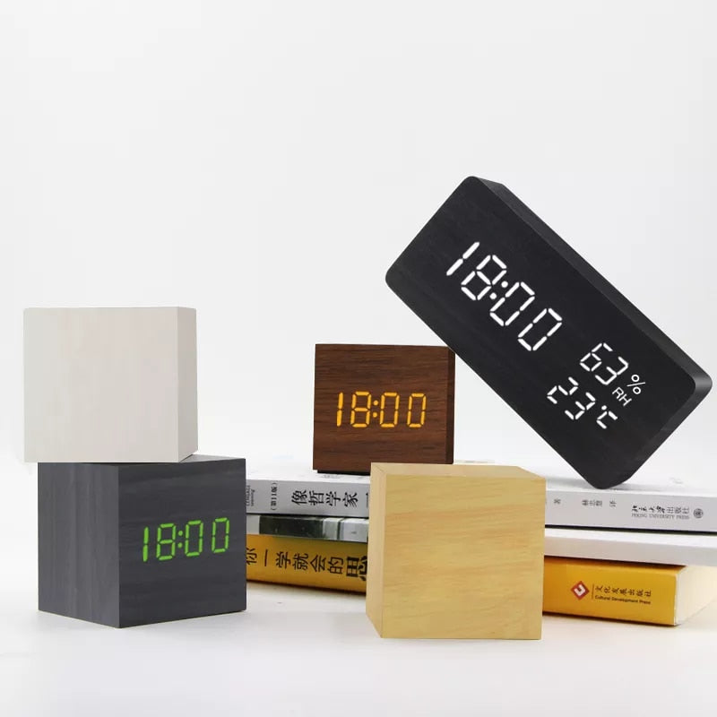 Promaxio™ Wooden Alarm Clock